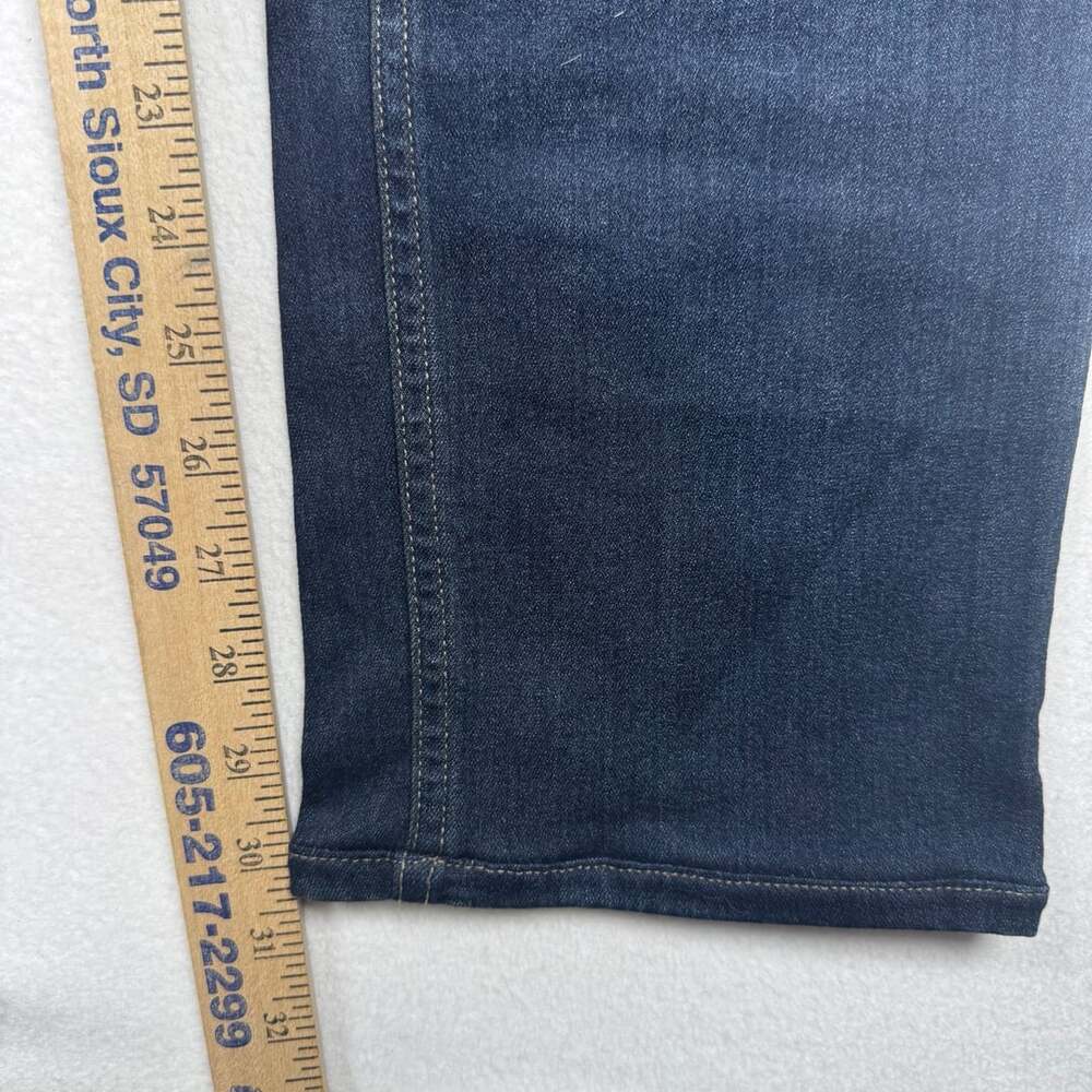Paige Jeans Size 31 Dark Blue Denim Slim Straight - Picture 5 of 14